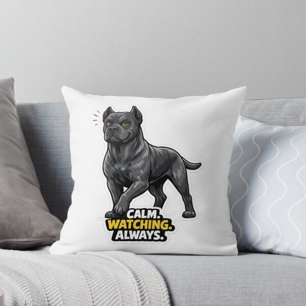 Item preview, Calm. Watching. Always. Funny Cane Corso Dog Sticker designed and sold by lazygum.