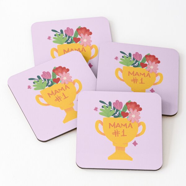 Item preview, Best Mom Ever Trophy | Mama #1 Cute Mother's Day Floral Design designed and sold by Rush2Buy.