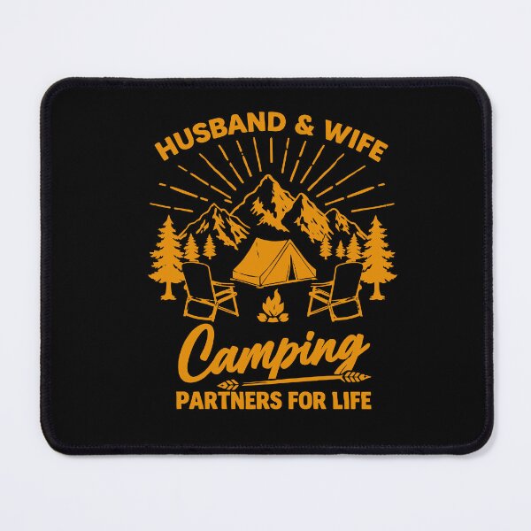 Item preview, Husband And Wife Camping Partners American Flag Camper Art designed and sold by BendyBeasts.