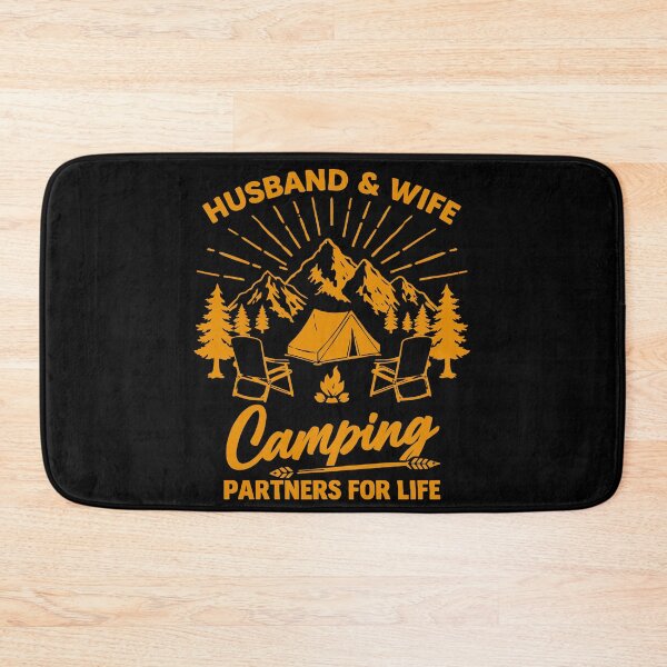 Item preview, Husband And Wife Camping Partners American Flag Camper Art designed and sold by BendyBeasts.