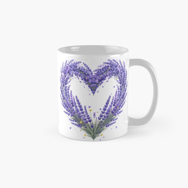 Item preview, Purple Lavender Floral Heart Watercolor Illustration designed and sold by BetweenForms.