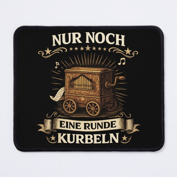 Item preview, Just one more turn of the crank | Vintage barrel organ saying design designed and sold by MyPriond.