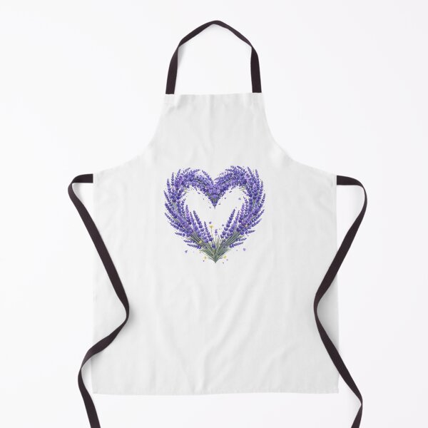 Item preview, Purple Lavender Floral Heart Watercolor Illustration designed and sold by BetweenForms.