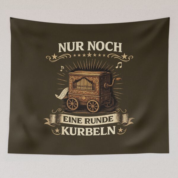 Item preview, Just one more turn of the crank | Vintage barrel organ saying design designed and sold by MyPriond.
