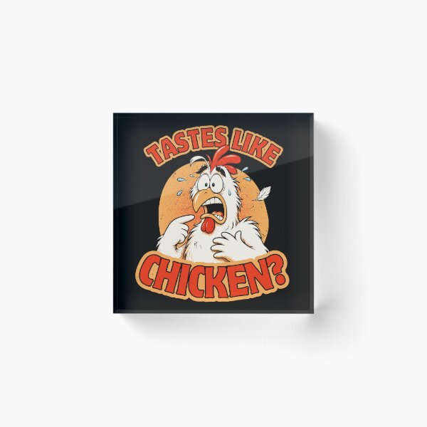 Item preview, Tastes Like Chicken? Funny Retro Cartoon Chicken designed and sold by KennyTheBartender.
