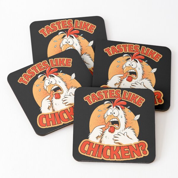 Item preview, Tastes Like Chicken? Funny Retro Cartoon Chicken designed and sold by KennyTheBartender.