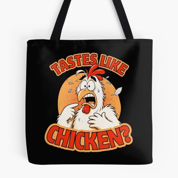 Item preview, Tastes Like Chicken? Funny Retro Cartoon Chicken designed and sold by KennyTheBartender.
