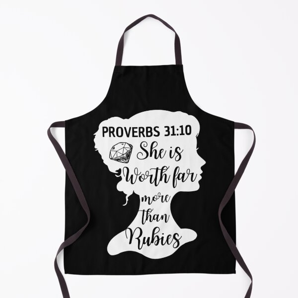 Item preview, Proverbs 31:10 – She Is Worth Far More Than Rubies Christian Quote designed and sold by MoriaStore.