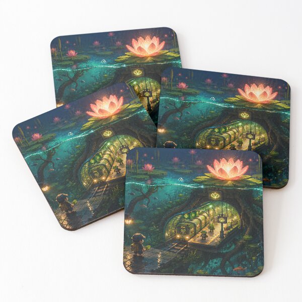 Item preview, Secret Garden Metro Beneath the Lily Pond designed and sold by pixelpopplanet.
