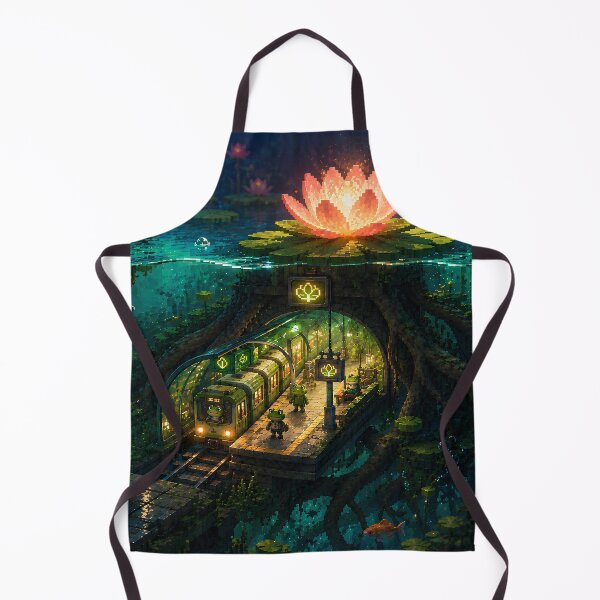 Item preview, Secret Garden Metro Beneath the Lily Pond designed and sold by pixelpopplanet.