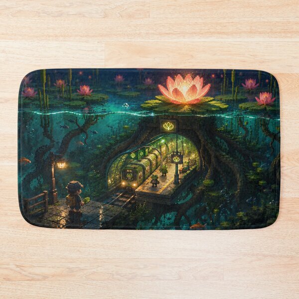 Item preview, Secret Garden Metro Beneath the Lily Pond designed and sold by pixelpopplanet.