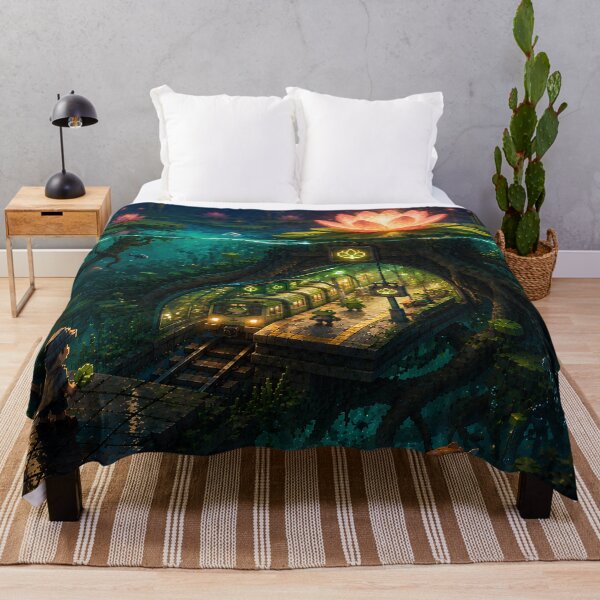 Item preview, Secret Garden Metro Beneath the Lily Pond designed and sold by pixelpopplanet.
