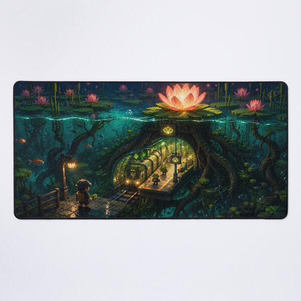 Item preview, Secret Garden Metro Beneath the Lily Pond designed and sold by pixelpopplanet.