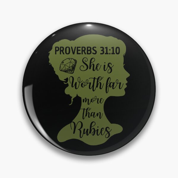 Item preview, Proverbs 31:10 – She Is Worth Far More Than Rubies Christian Quotes designed and sold by MoriaStore.