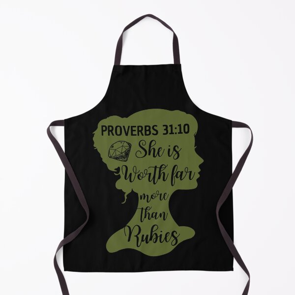Item preview, Proverbs 31:10 – She Is Worth Far More Than Rubies Christian Quotes designed and sold by MoriaStore.