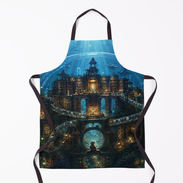 Item preview, Whale City Beneath the Glass Ocean Dome designed and sold by pixelpopplanet.