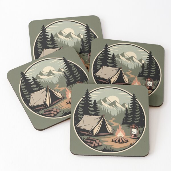 Item preview, Vintage Wilderness Campfire Escape designed and sold by DariaOltes.
