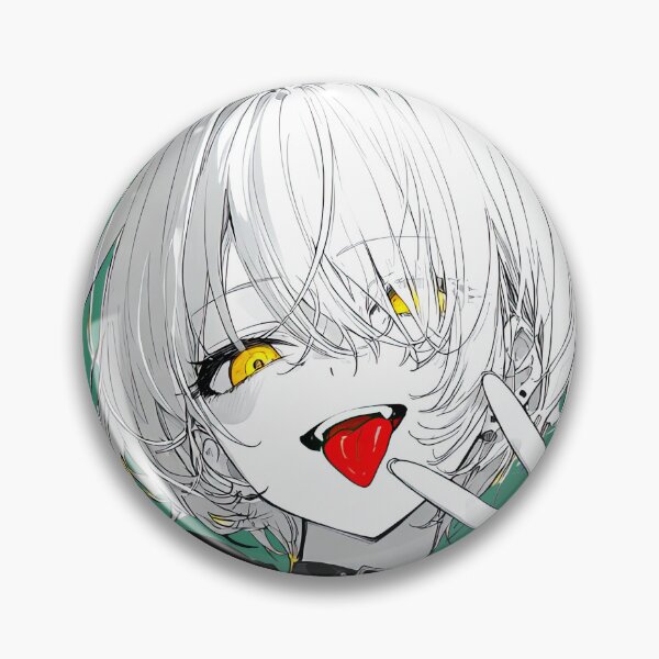 Item preview, Rebellious White-Haired Anime Girl in Yellow Streetwear Jacket designed and sold by Sergii Davydenko.