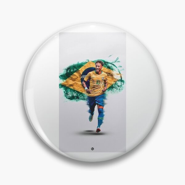 Item preview, Neymar Jr Brazil Flag Watercolor Art designed and sold by KoraVibe.