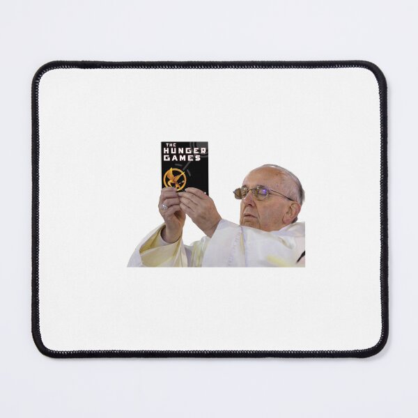 Item preview, Pope holding The Hunger Games designed and sold by Ferne Reacts.