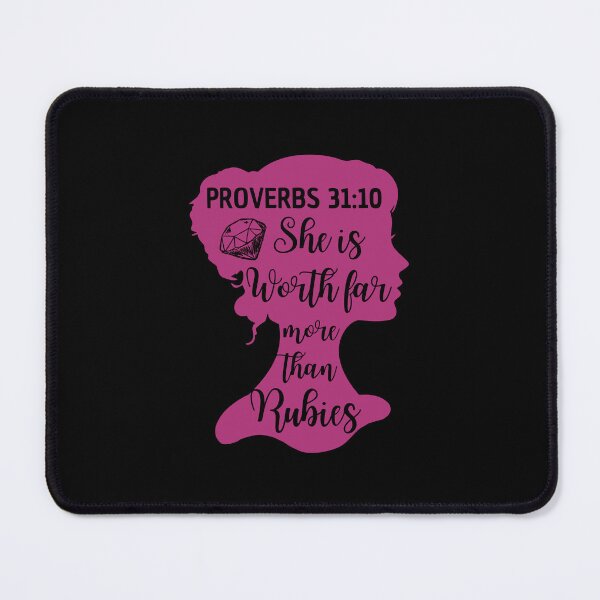 Item preview, Proverbs 31:10 – She Is Worth Far More Than Rubies - Christian Woman designed and sold by MoriaStore.