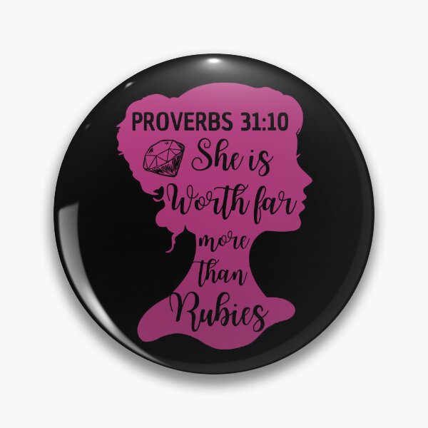 Item preview, Proverbs 31:10 – She Is Worth Far More Than Rubies - Christian Woman designed and sold by MoriaStore.