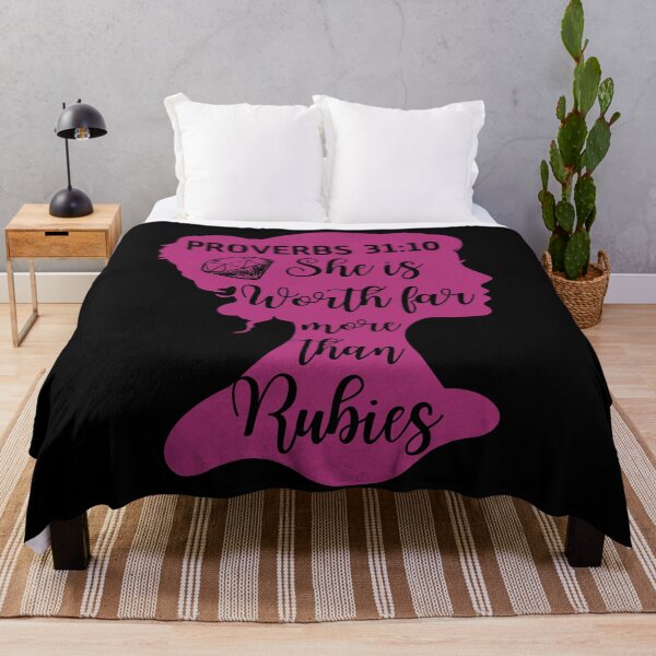 Item preview, Proverbs 31:10 – She Is Worth Far More Than Rubies - Christian Woman designed and sold by MoriaStore.