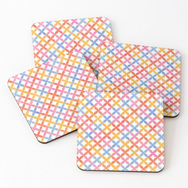 Item preview, Geometric water-colored pattern - red, orange, purple, blue designed and sold by AndysTeeShop.