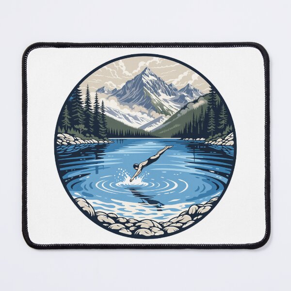 Item preview, Alpine Lake Cliff Diving Adventure designed and sold by DariaOltes.