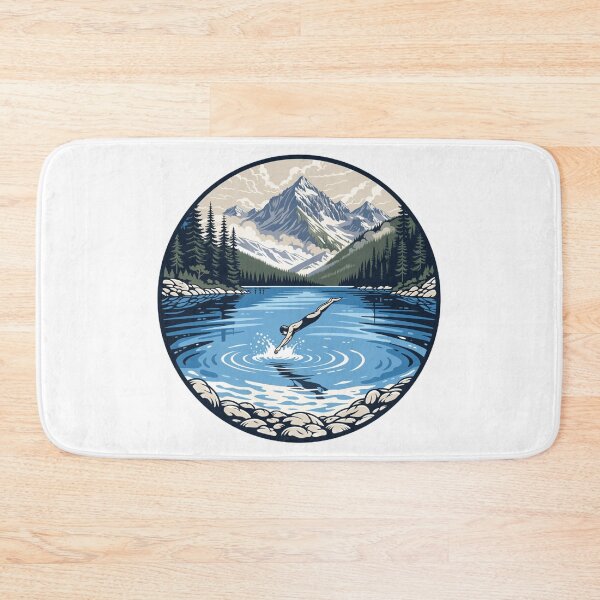 Item preview, Alpine Lake Cliff Diving Adventure designed and sold by DariaOltes.