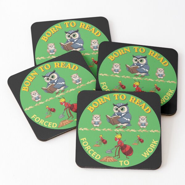 Item preview, Born To Read Forced To Work Funny Bookworm Reading Enthusiasts designed and sold by zebek-design.