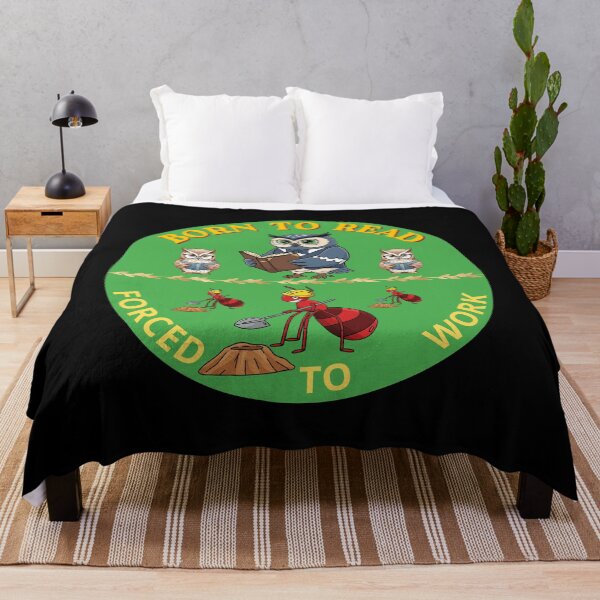 Item preview, Born To Read Forced To Work Funny Bookworm Reading Enthusiasts designed and sold by zebek-design.