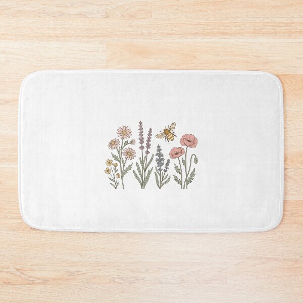 Item preview, Wildflowers and Honey Bee Botanical Cottagecore designed and sold by AestheticTrd.