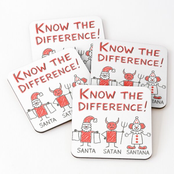 Item preview, Santa Satan Santana Know the Difference designed and sold by Victor Shadehorn.