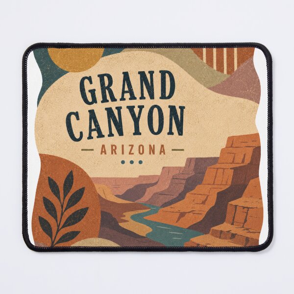Item preview, Grand Canyon Arizona Vintage Mid Century Travel Art designed and sold by Rewind Society.