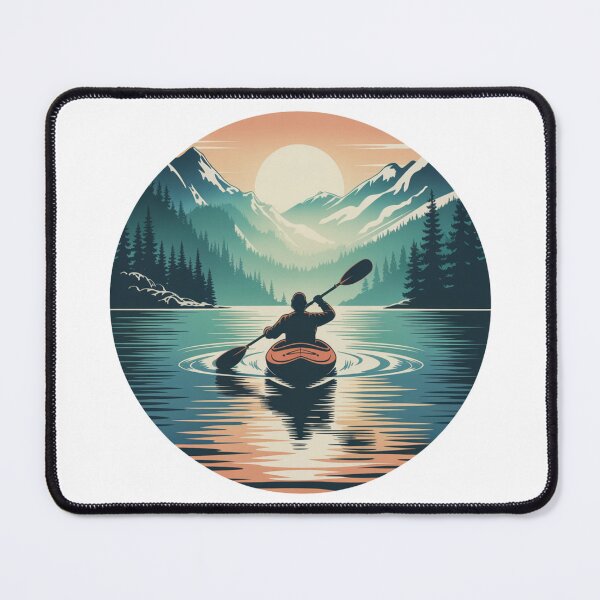 Item preview, Sunset Kayaking Mountain Escape designed and sold by DariaOltes.