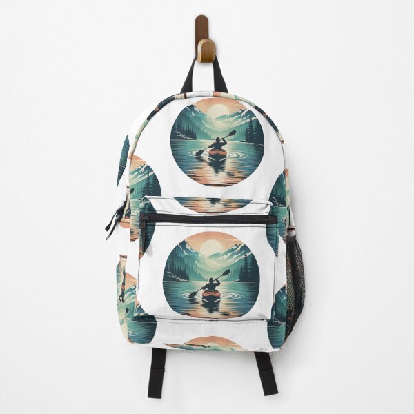 Item preview, Sunset Kayaking Mountain Escape designed and sold by DariaOltes.