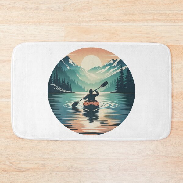 Item preview, Sunset Kayaking Mountain Escape designed and sold by DariaOltes.