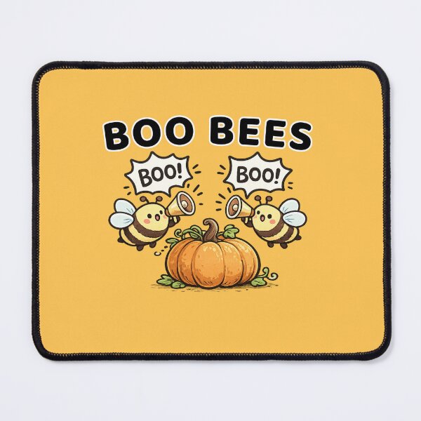 Item preview, Boo bees, two kawaii funny bees shouting through megaphones designed and sold by BritishDelights.