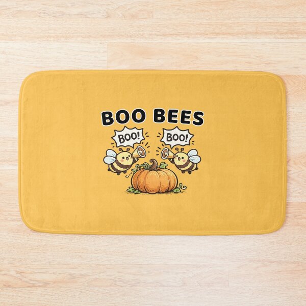Item preview, Boo bees, two kawaii funny bees shouting through megaphones designed and sold by BritishDelights.