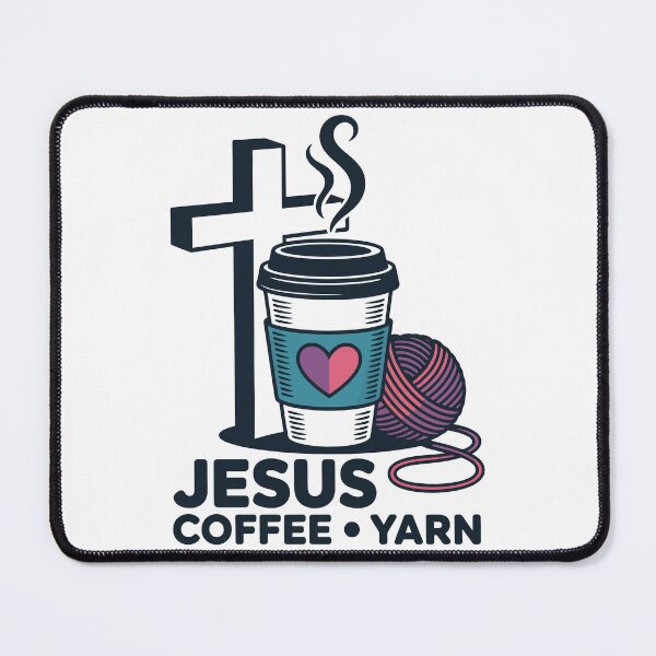 Item preview, jesus coffee yarn designed and sold by jkrphoto.