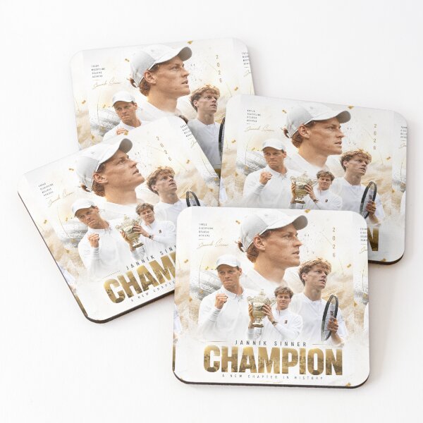 Item preview, Jannik Sinner Wimbledon Champion 2026 designed and sold by Malakiacount.