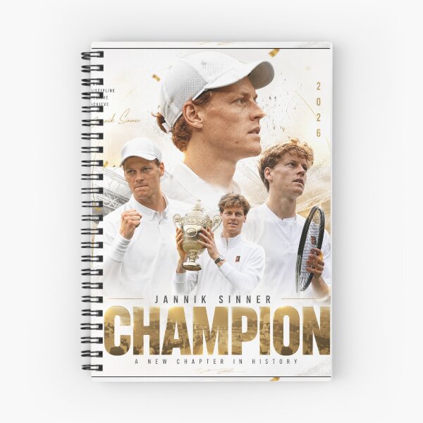 Item preview, Jannik Sinner Wimbledon Champion 2026 designed and sold by Malakiacount.