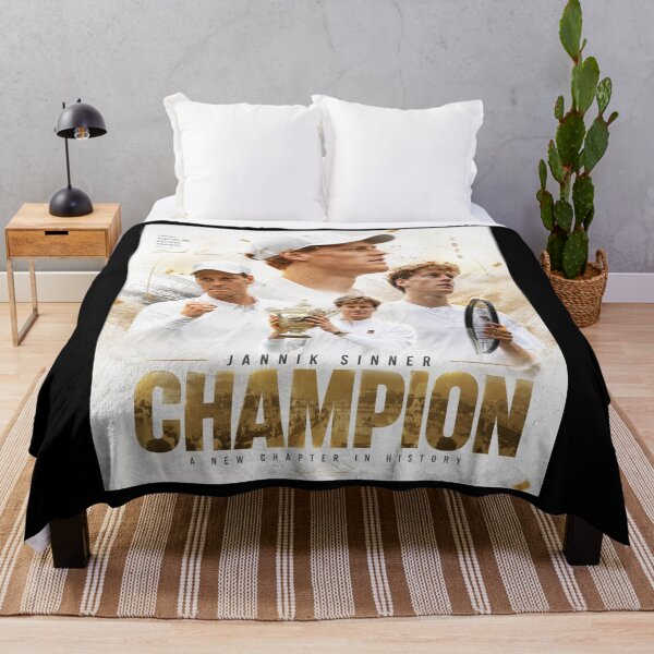 Item preview, Jannik Sinner Wimbledon Champion 2026 designed and sold by Malakiacount.