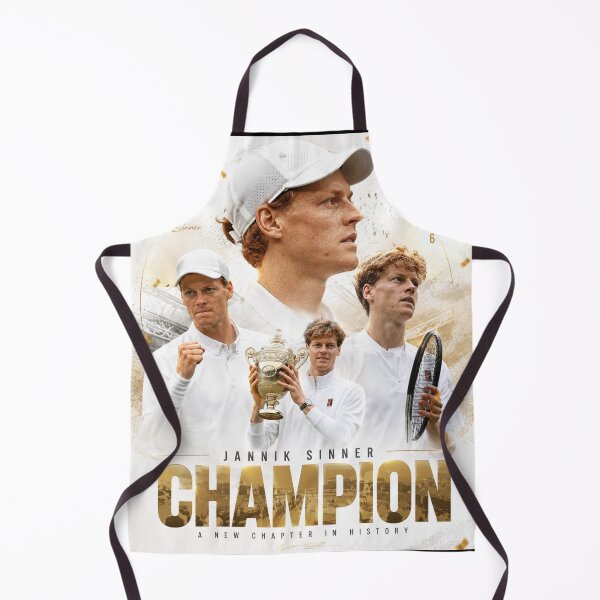 Item preview, Jannik Sinner Wimbledon Champion 2026 designed and sold by Malakiacount.