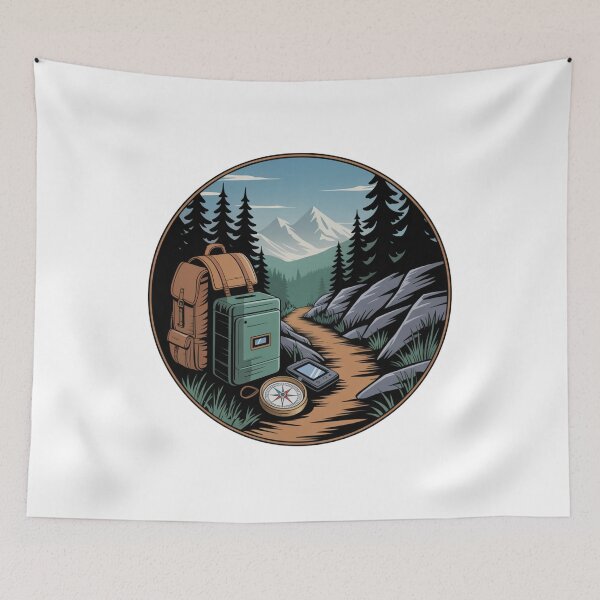 Item preview, Backpacking Navigation Trail Adventure designed and sold by DariaOltes.