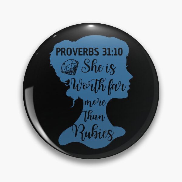 Item preview, Proverbs 31:10 – She Is Worth Far More Than Rubies - Womn of God designed and sold by MoriaStore.