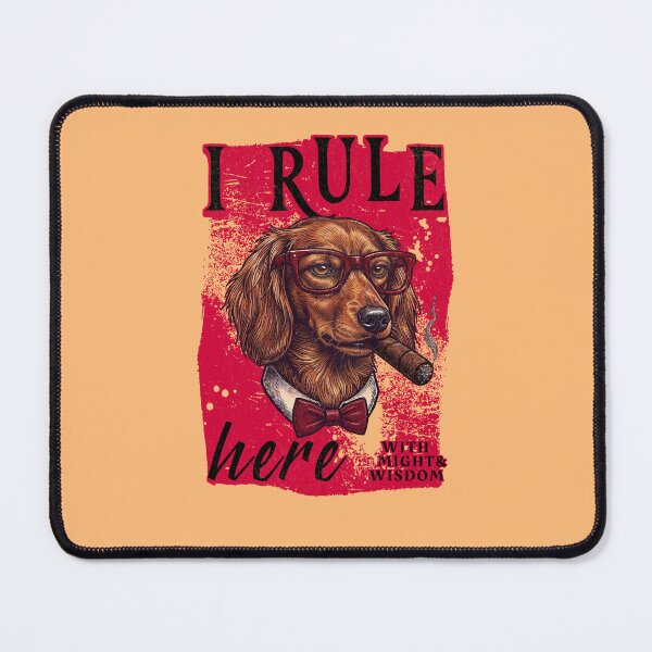 Item preview, Dachshund Boss Design – Funny Dachshund with Cigar Mafia Style Gift designed and sold by PixelsPaws.