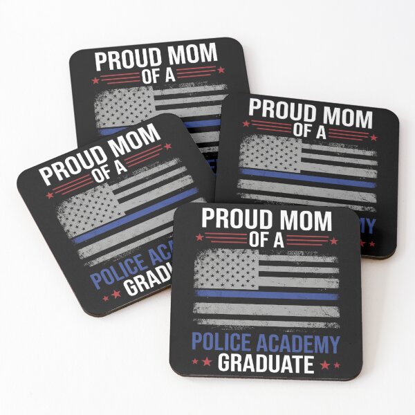 Item preview, Proud Mom of a Police Academy Graduate T-Shirt | Police Graduation Family Support Graphic Gift designed and sold by Trendably.
