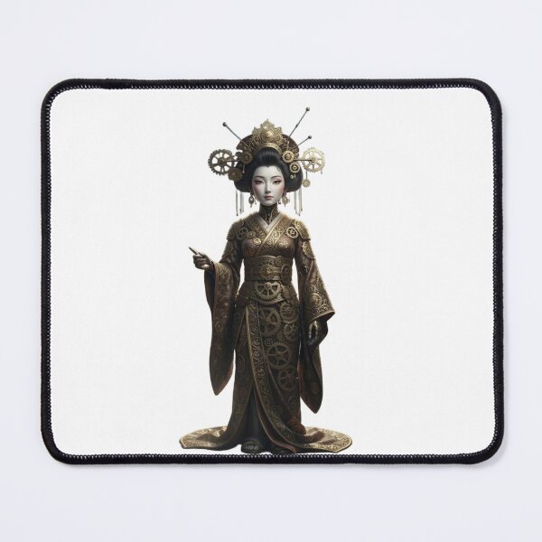 Item preview, Steampunk Geisha – Mechanical Elegance Art designed and sold by VladisWorld.